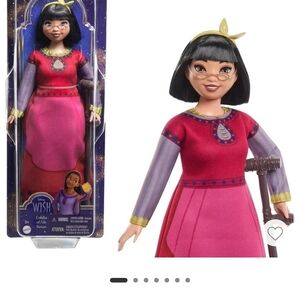 Disney Wish Doll with Red and Purple Dress